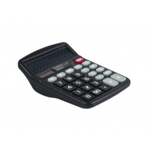 齐心(Comix)12位大屏幕双电源桌面通用办公计算器
