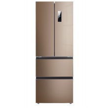 美菱(MELING)349升 变频节能 风冷无霜 法式多门冰箱 家用电冰箱 咖啡棕 BCD-349WPUCX